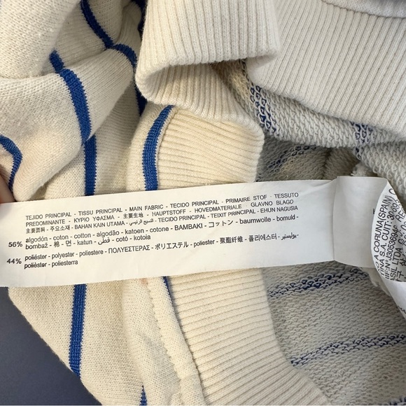 [KID] ZARA Toddler Sweater 9-12M Stripe Ruffle Pullover - Picture 7 of 8